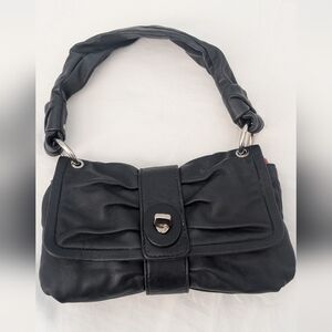 Coach Vintage Small Black Baguette Flap Shoulder bag‎